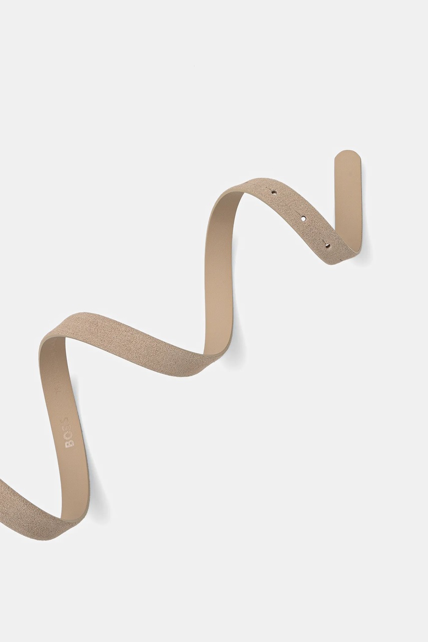 Замшевый ремень BOSS цвет бежевый 50548615