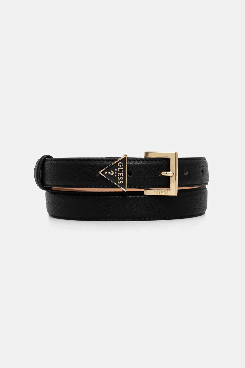 Levně Pásek Guess dámský, černá barva, BW9240 P5325