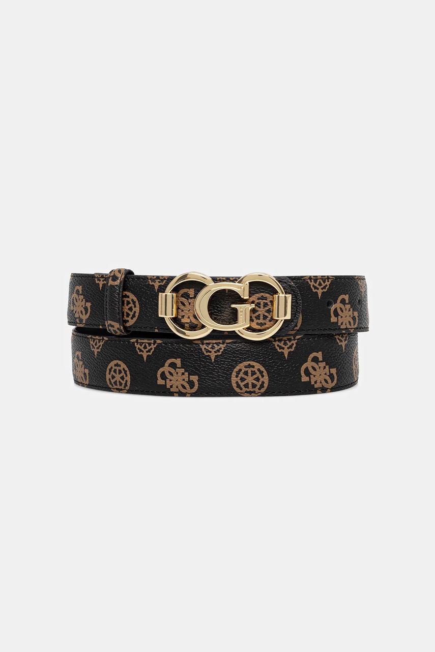 Levně Pásek Guess dámský, hnědá barva, BW9244 P5330