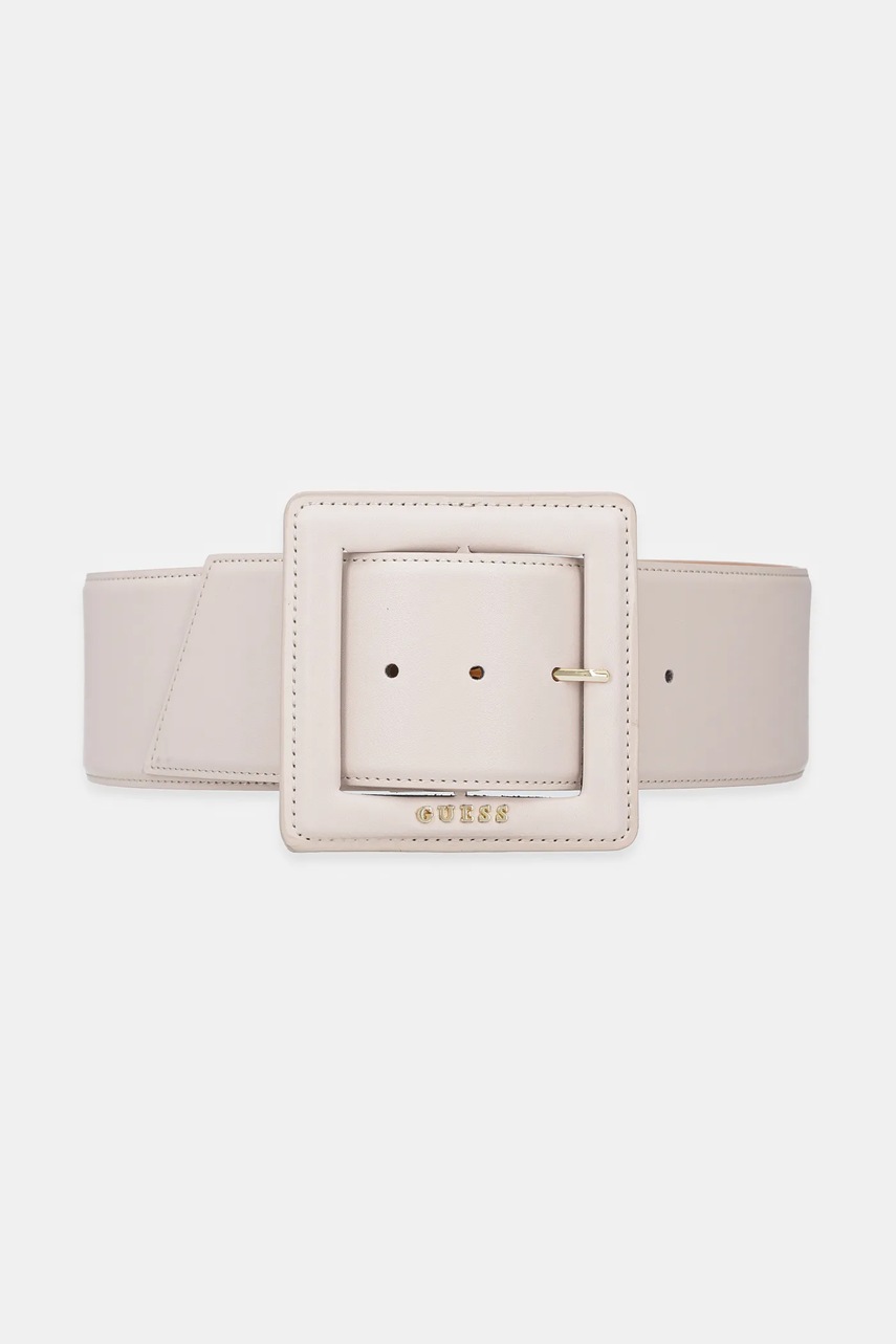 Levně Pásek Guess TATUM dámský, béžová barva, BW9245 P5370