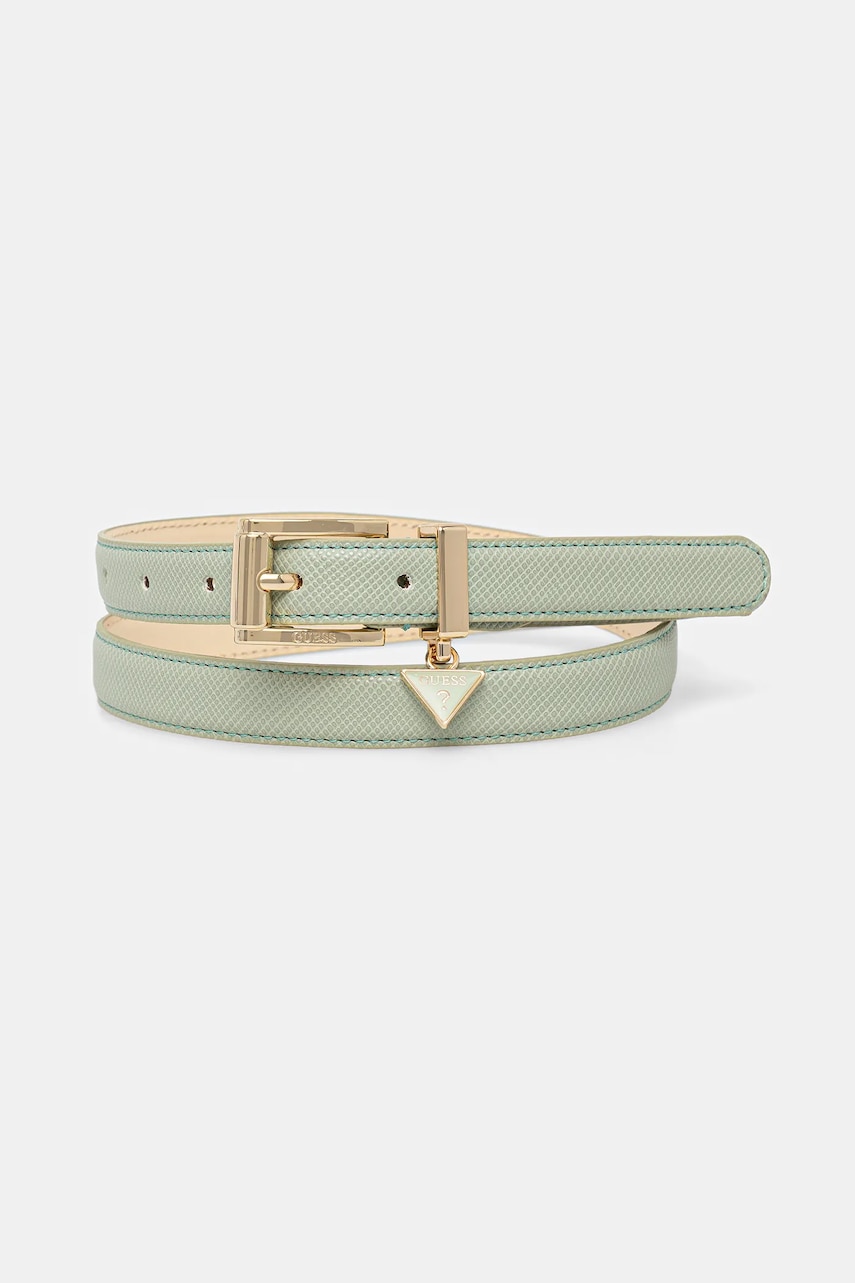 Levně Pásek Guess ROSALBA dámský, zelená barva, BW9256 P5325