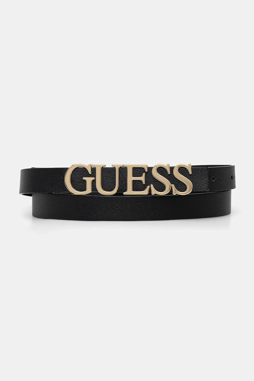 Levně Pásek Guess MIMINA dámský, černá barva, BW9257 P5320