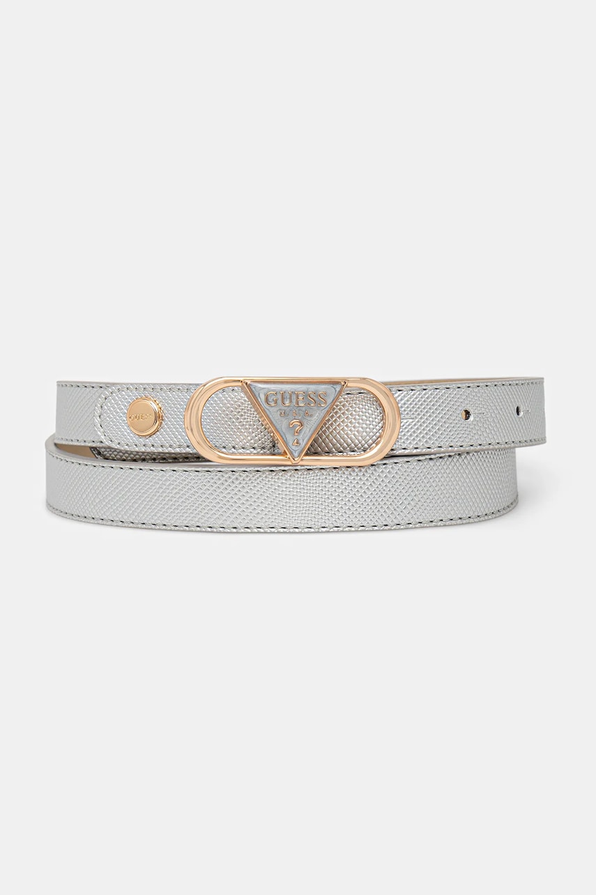 Levně Pásek Guess SERENOVA dámský, stříbrná barva, BW9270 P5320