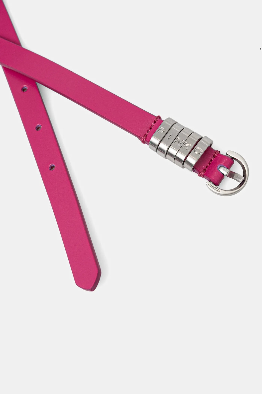 Кожаный ремень Pinko цвет розовый 105479 A1AC Кожаный ремень Pinko цвет розовый 105479 A1AC