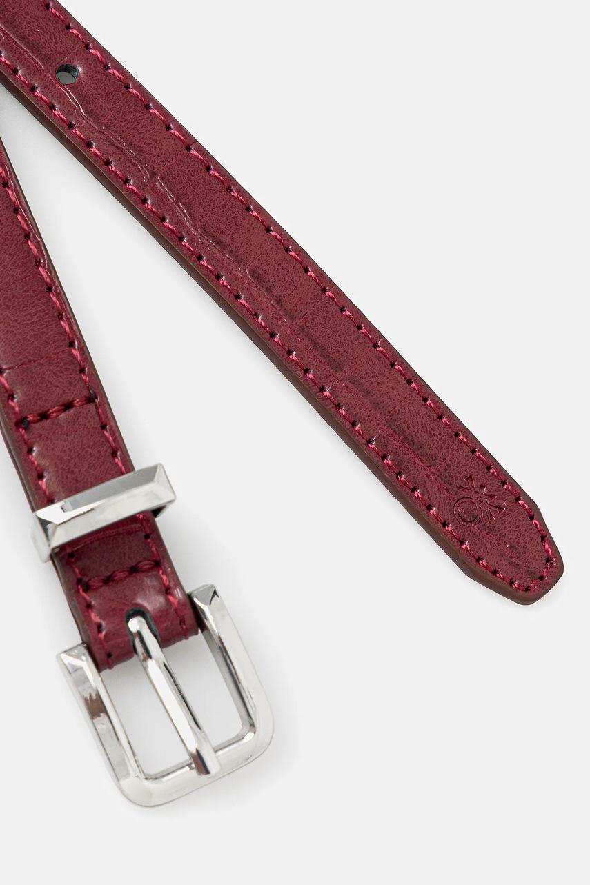 Ремень United Colors of Benetton цвет бордовый 63VHDL01C