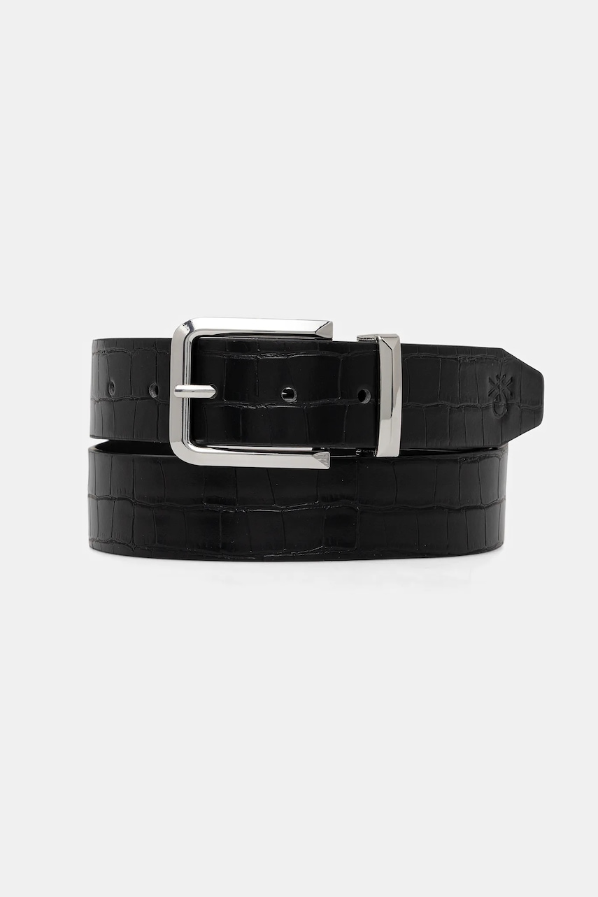 United Colors of Benetton curea culoarea negru, 63VHDL01D