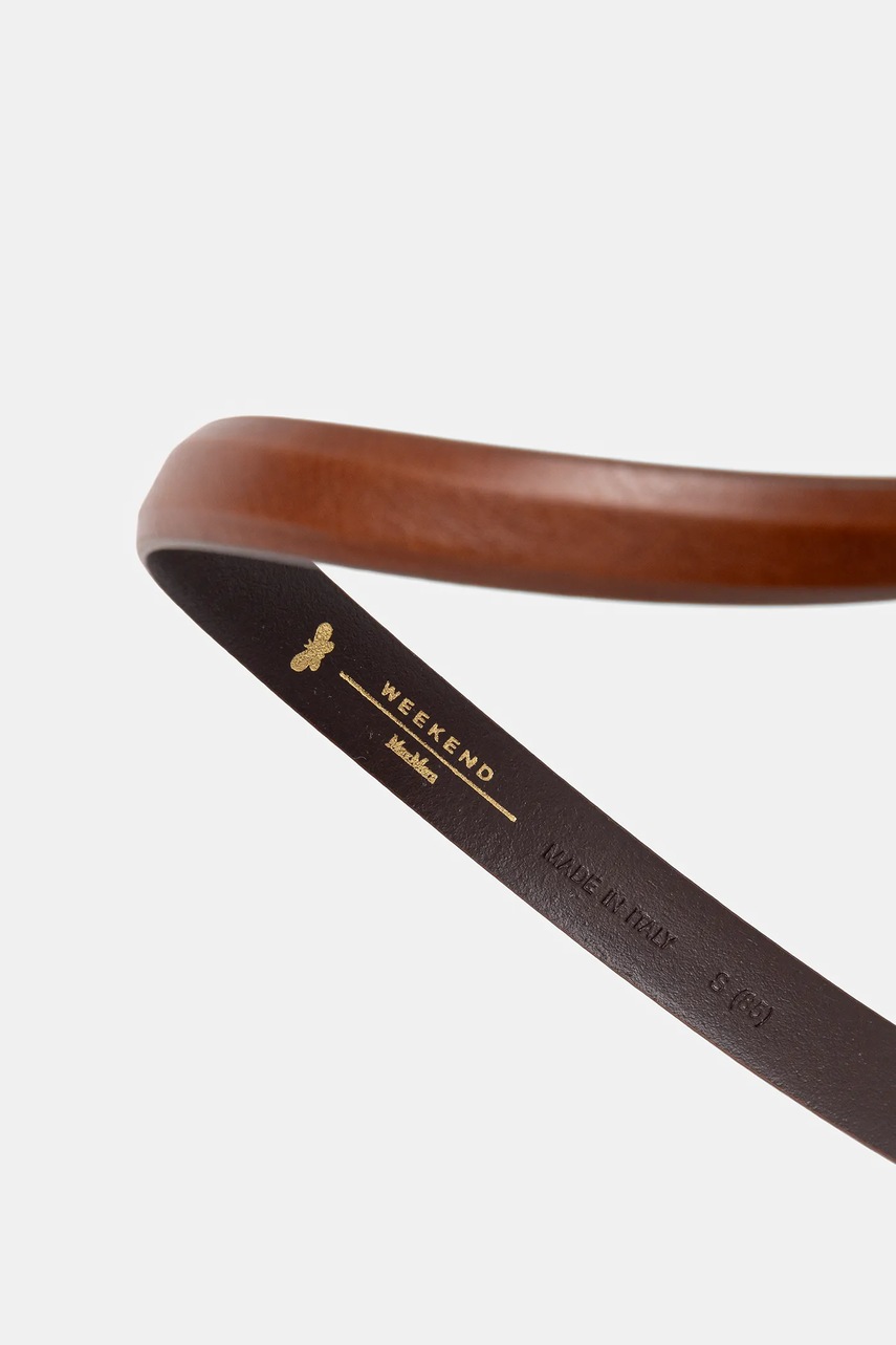 Кожаный ремень Weekend Max Mara PALUDE цвет коричневый 2525506014600