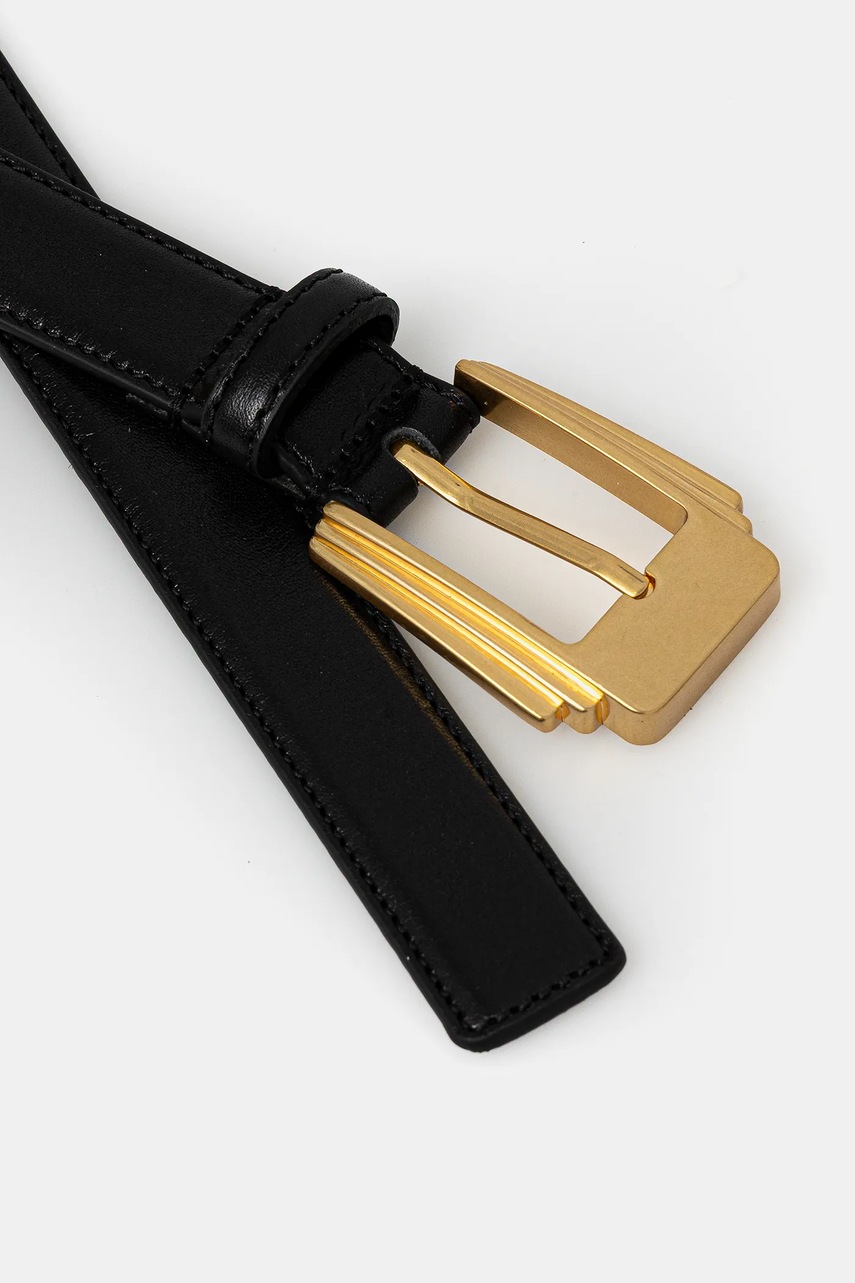 Кожаный ремень Weekend Max Mara UNGHIA цвет чёрный 2525506075600