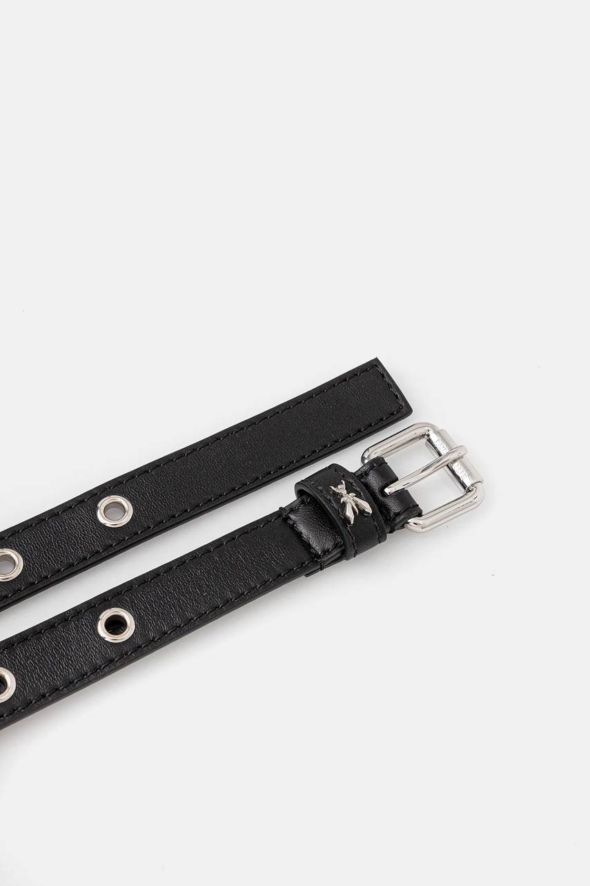 Кожаный ремень Patrizia Pepe цвет чёрный 2W0016 L113 Кожаный ремень Patrizia Pepe цвет чёрный 2W0016 L113