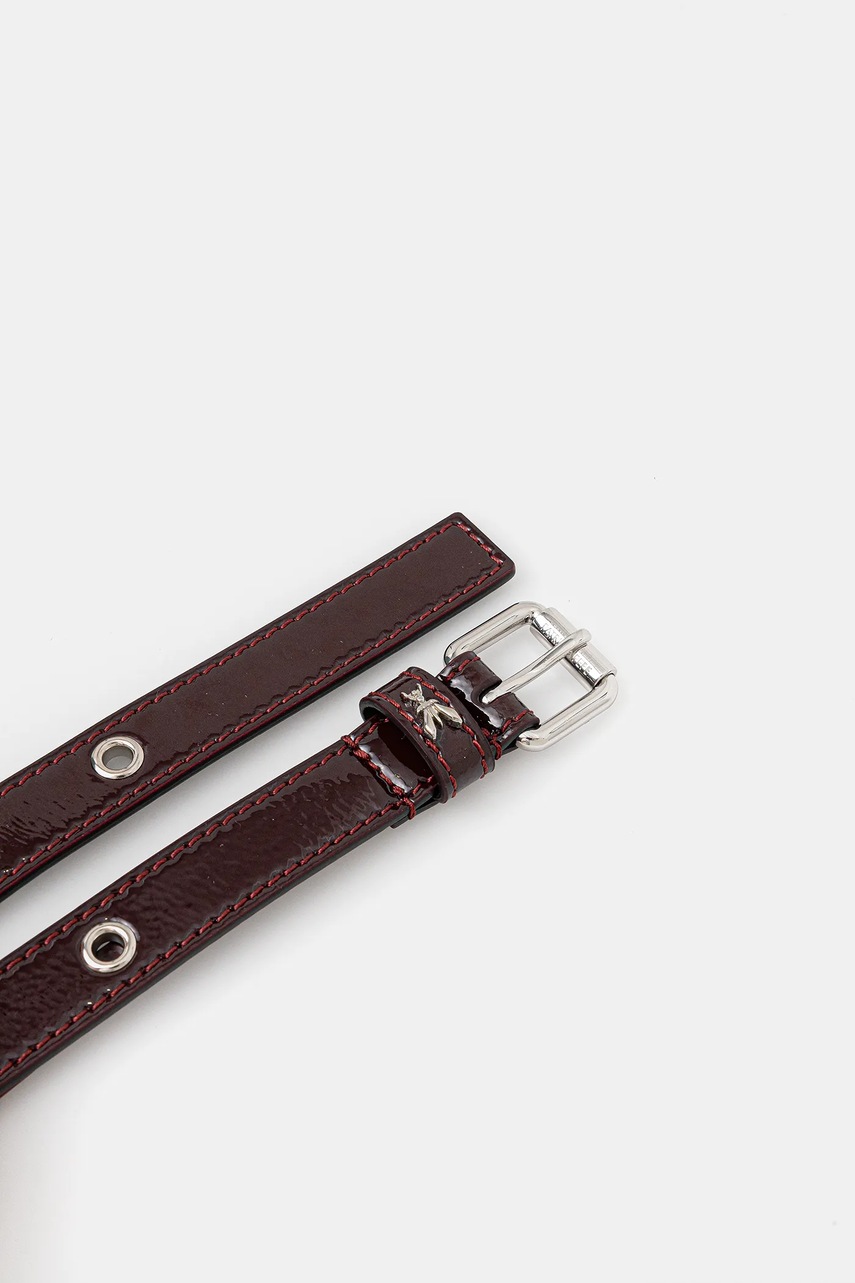 Кожаный ремень Patrizia Pepe цвет бордовый 2W0016 L170