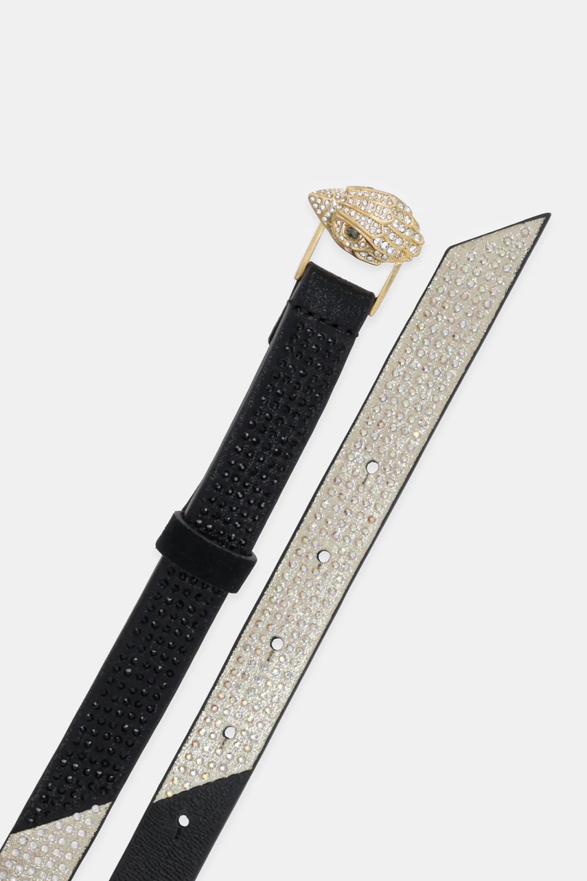 Кожаный ремень Kurt Geiger London цвет чёрный 9693401129