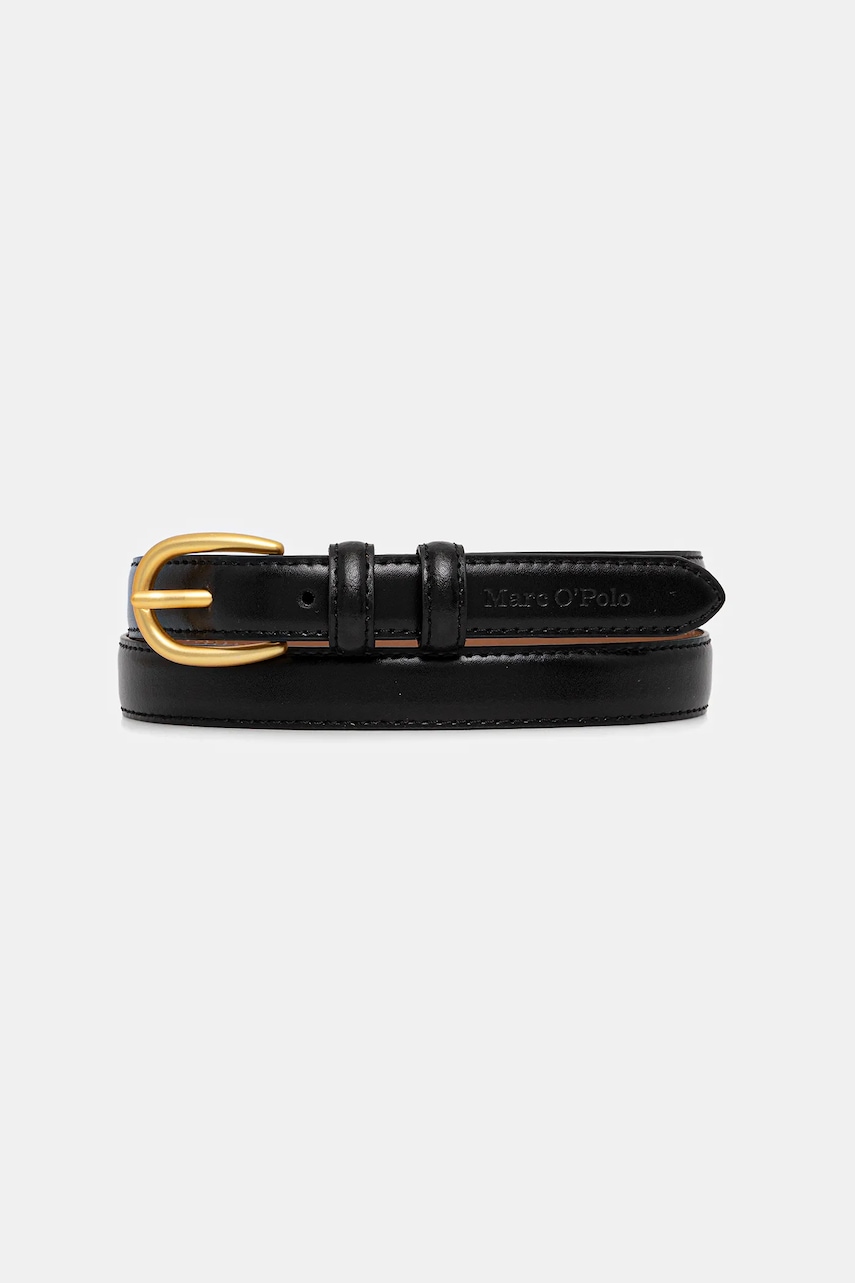 Marc O'Polo curea de piele culoarea negru, 50917739506203