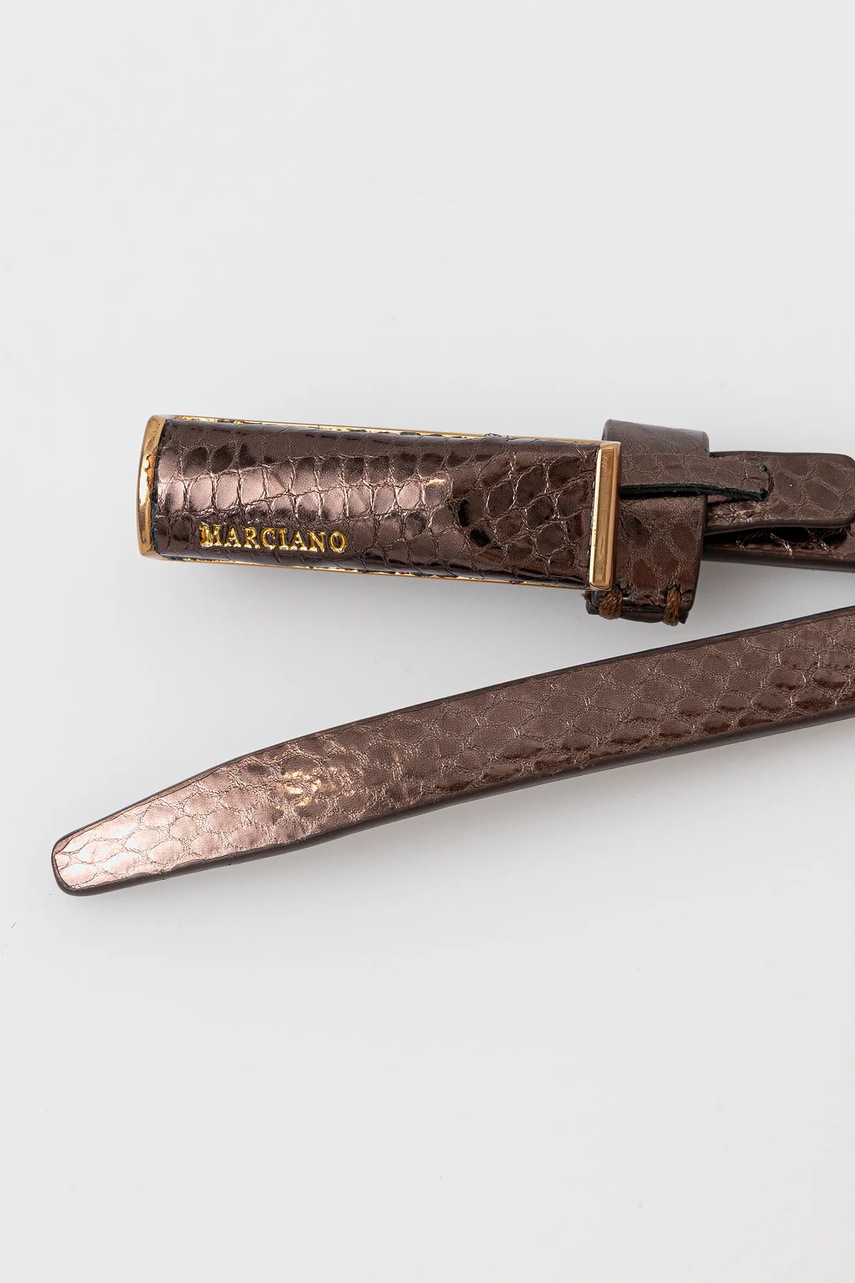 Кожаный ремень Marciano Guess цвет коричневый 5BGZ26 7417A