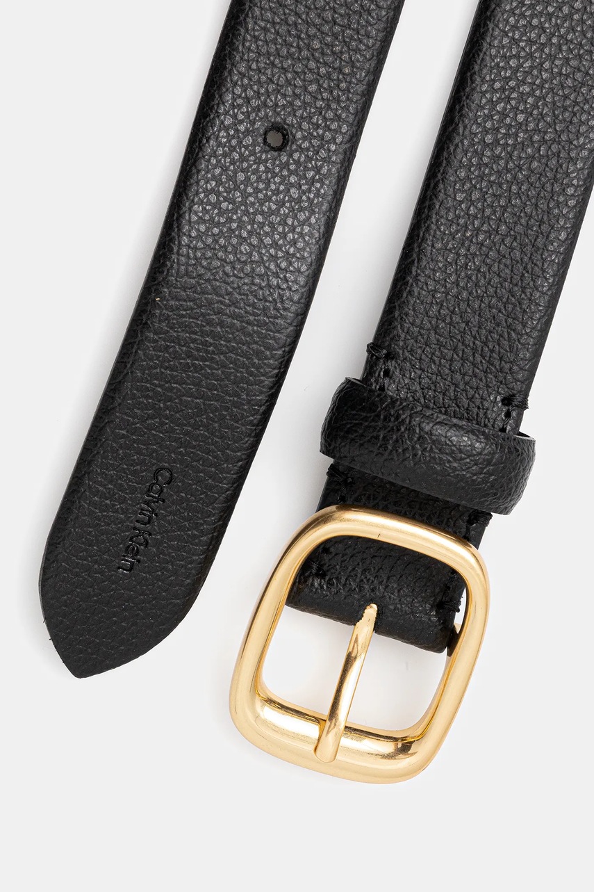 Кожаный ремень Calvin Klein цвет чёрный LV04F7023G