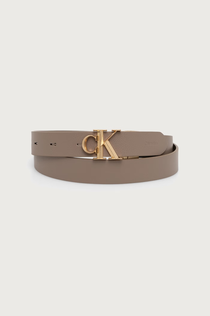 Calvin Klein  obojstranný opasok dámsky kožený