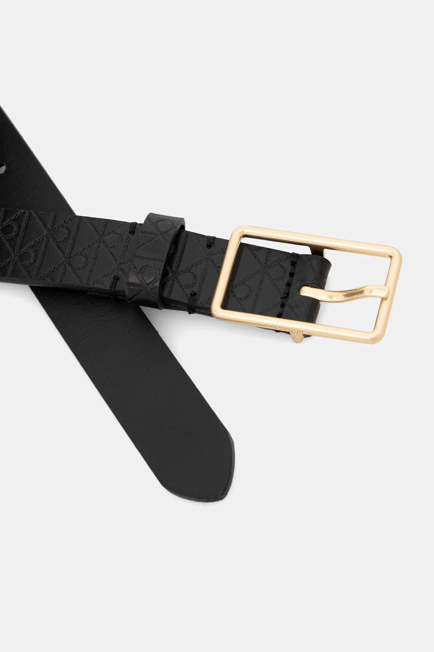 Кожаный ремень Calvin Klein цвет чёрный LV04F7049G Кожаный ремень Calvin Klein цвет чёрный LV04F7049G