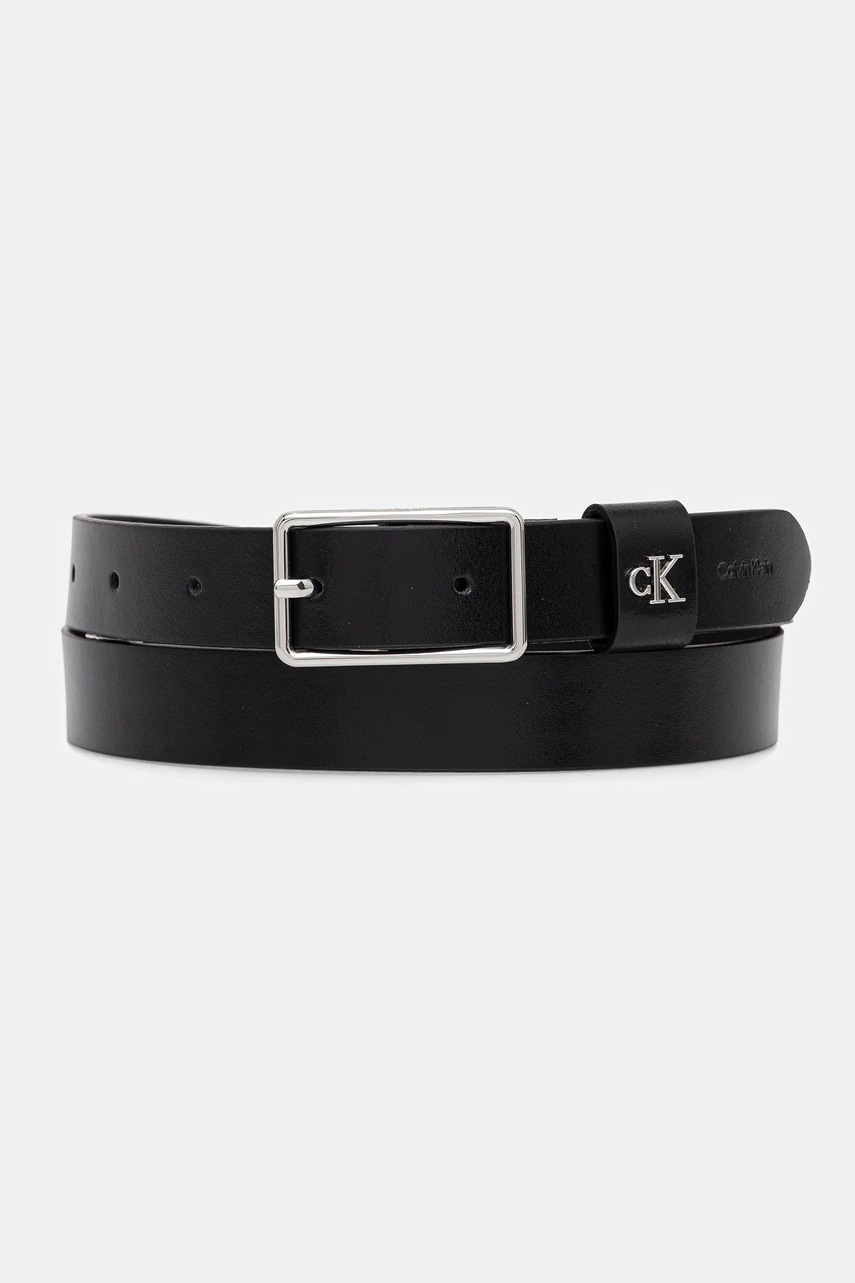 

Кожен колан Calvin Klein в черно LV04F7050G, Черен