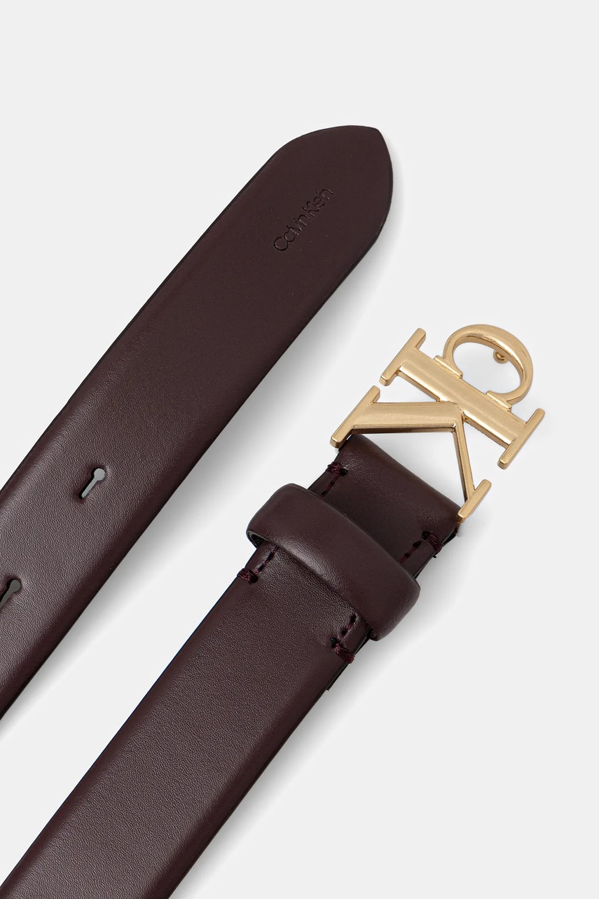 Кожаный ремень Calvin Klein цвет коричневый LV04F7054G