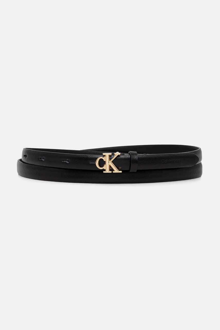 

Кожен колан Calvin Klein в черно LV04F7055G, Черен
