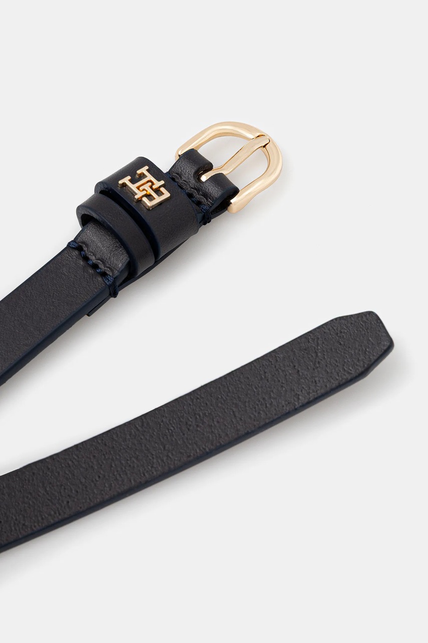 Кожаный ремень Tommy Hilfiger цвет синий AW0AW17759