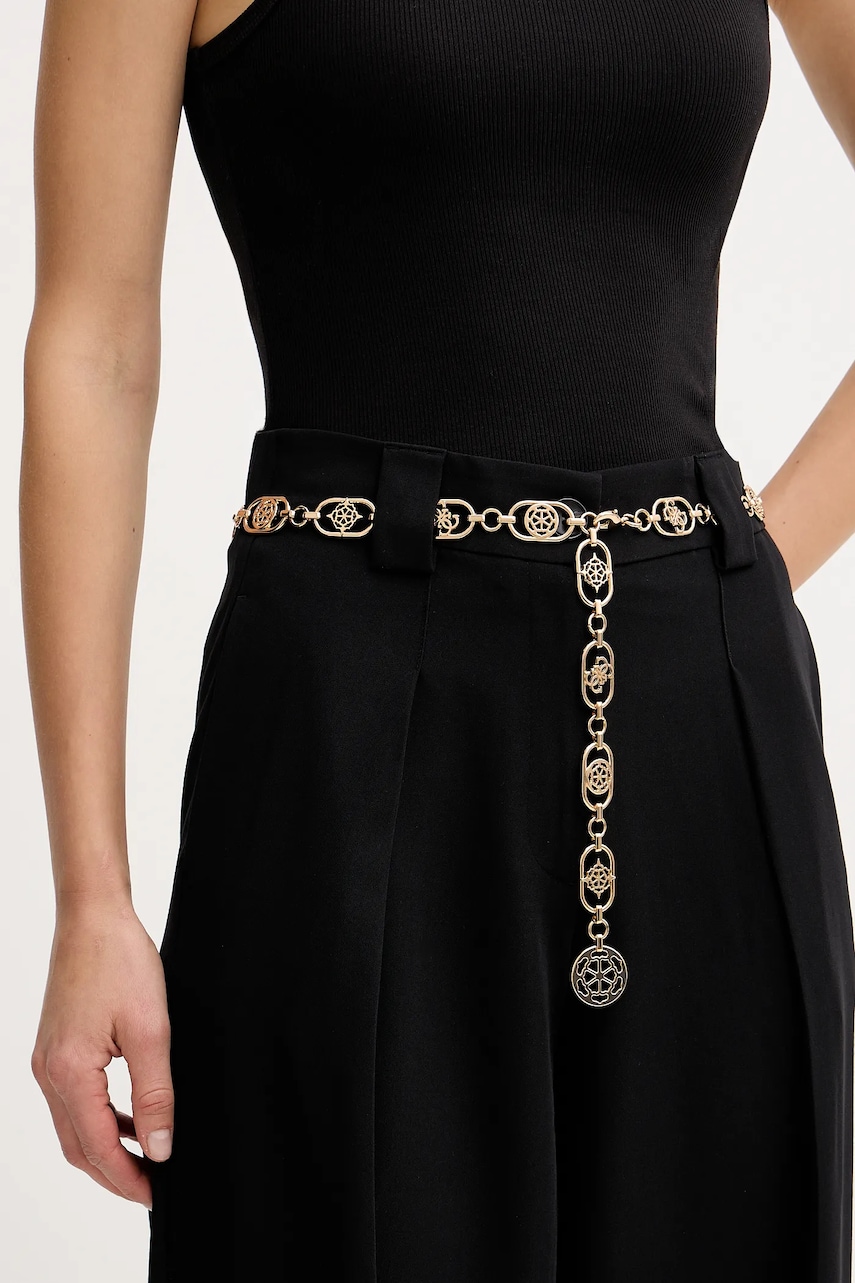 Levně Pásek Guess dámský, zlatá barva, BW9294 P5420