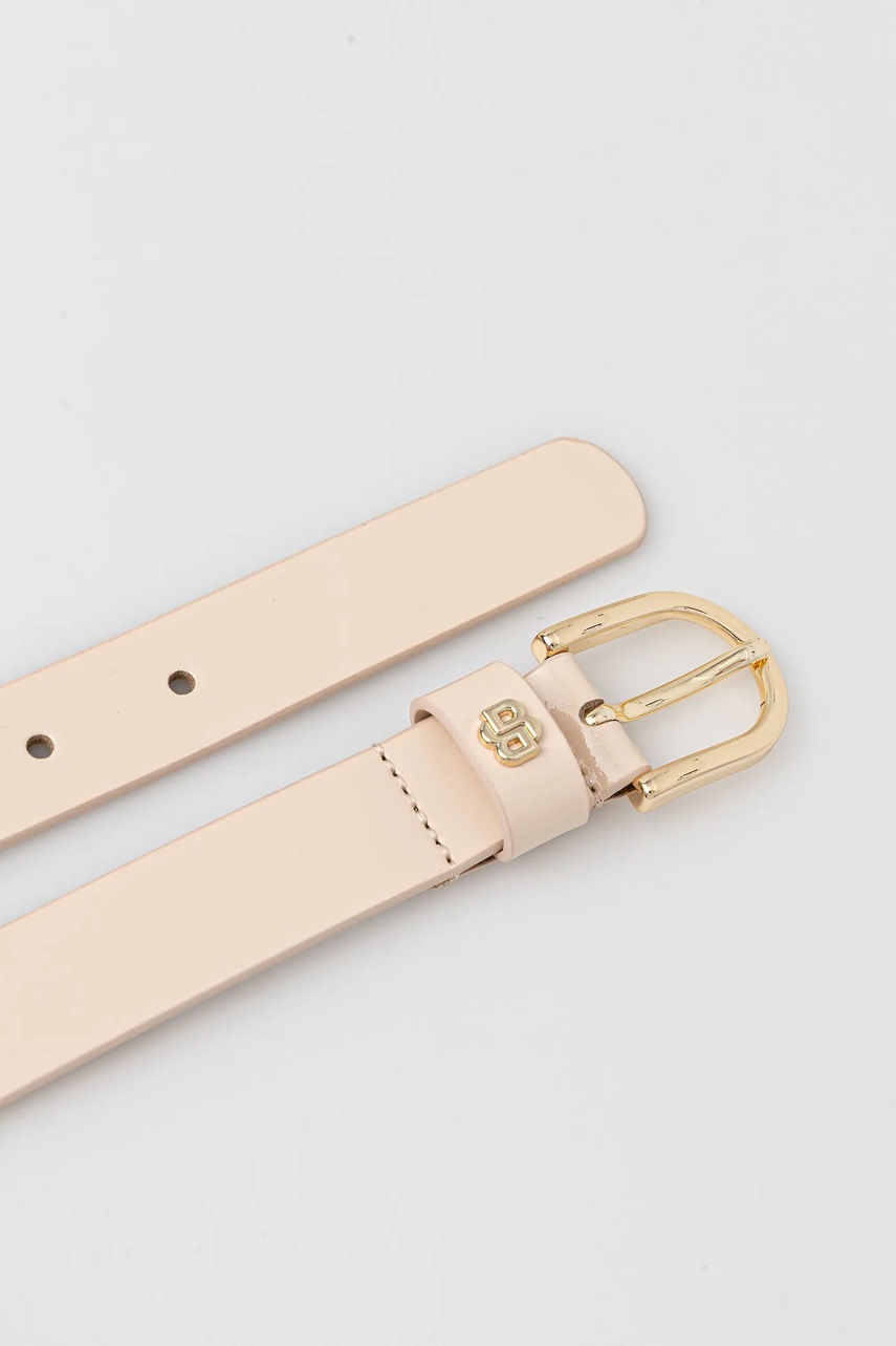 Кожаный ремень BOSS цвет розовый 50553385