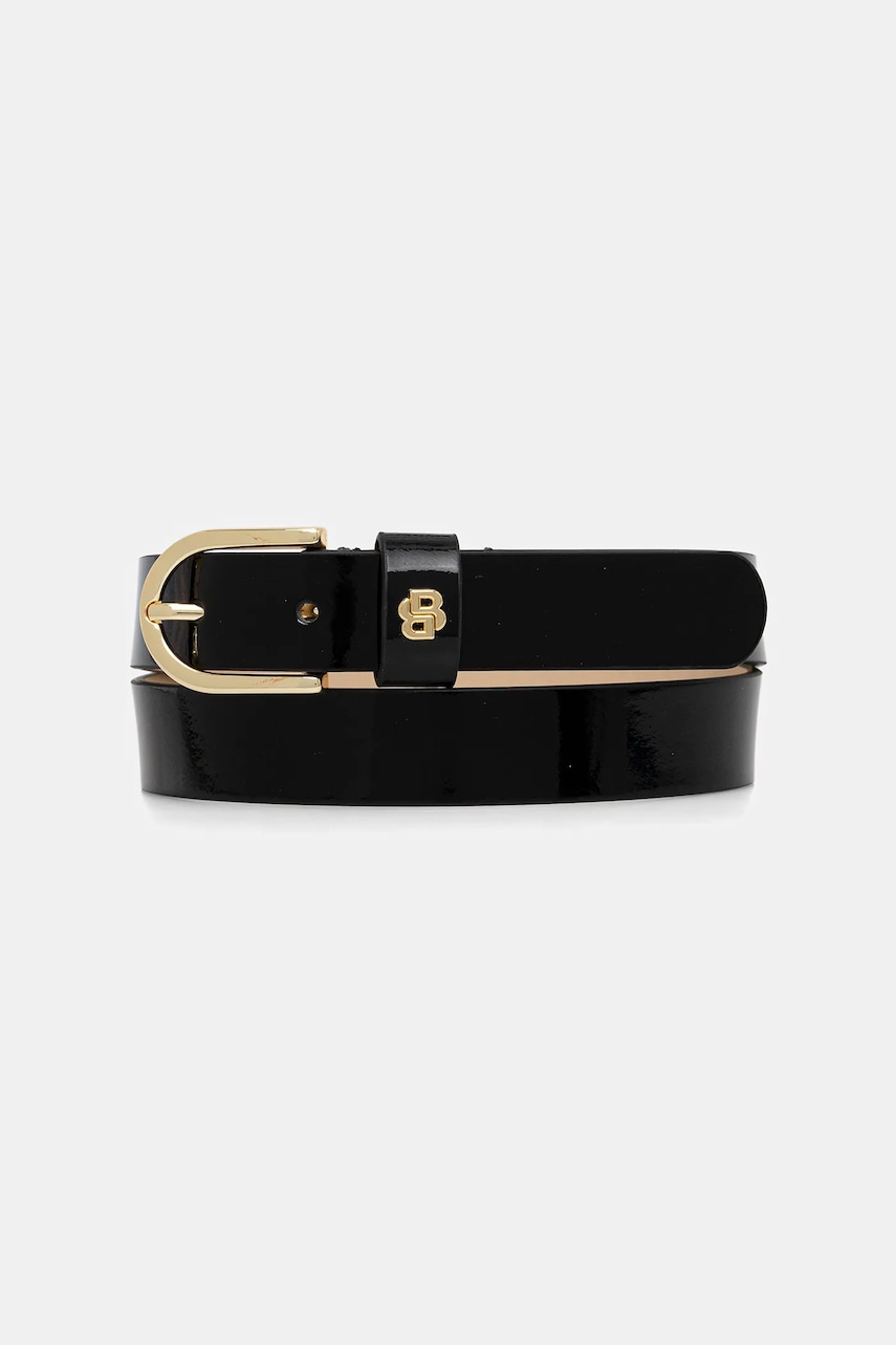 BOSS curea de piele culoarea negru, 50553385