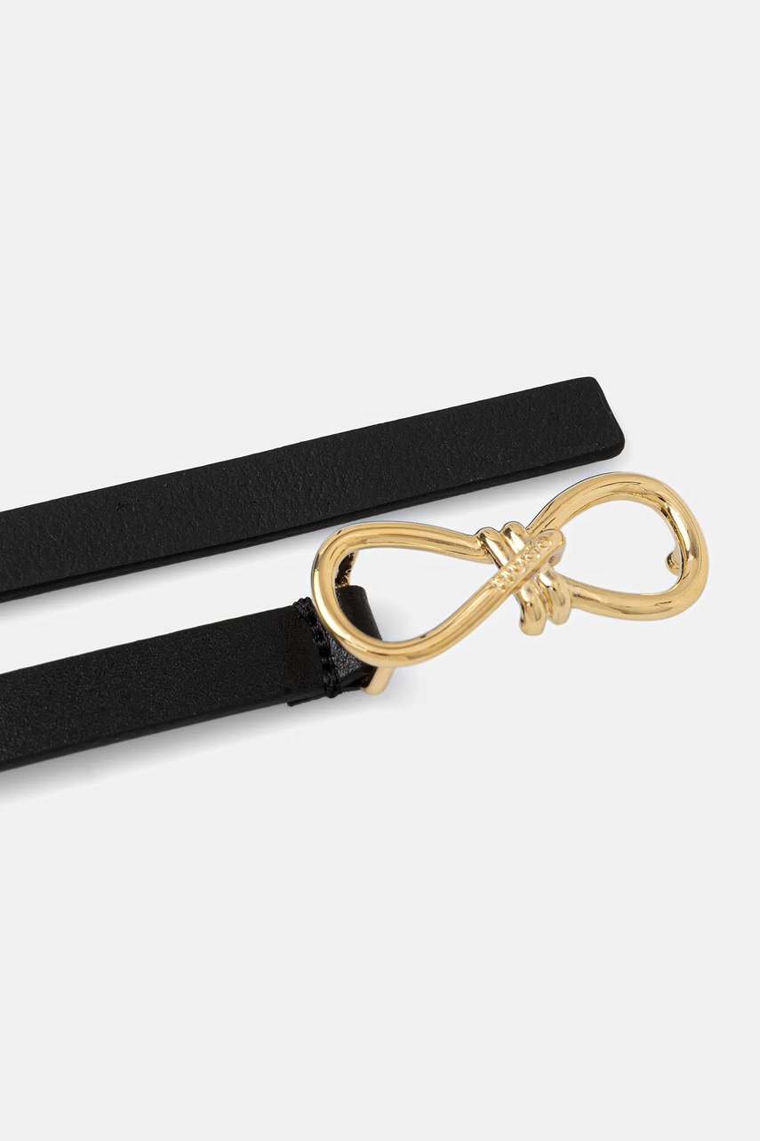 Кожаный ремень HUGO цвет чёрный 50554103