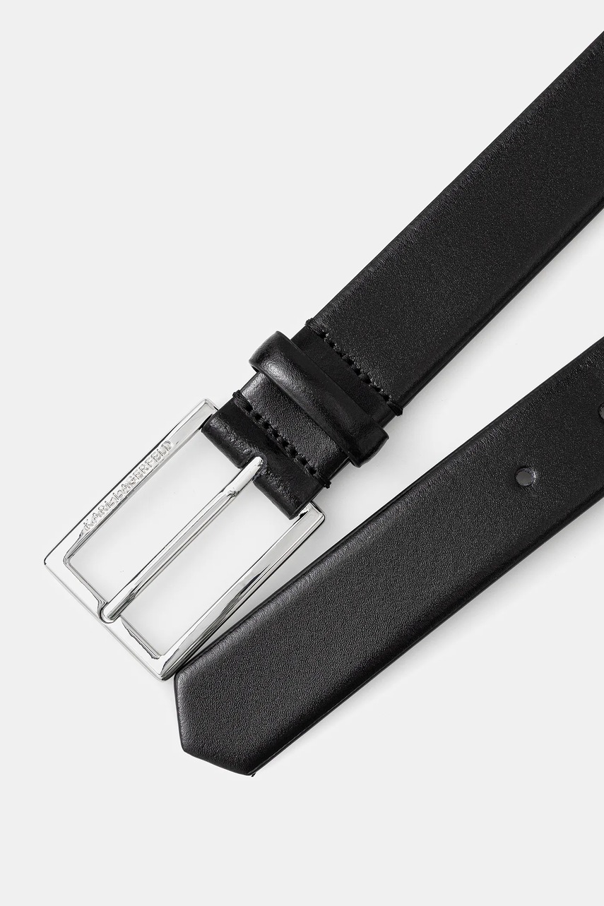 Кожаный ремень Karl Lagerfeld цвет чёрный A4W33132