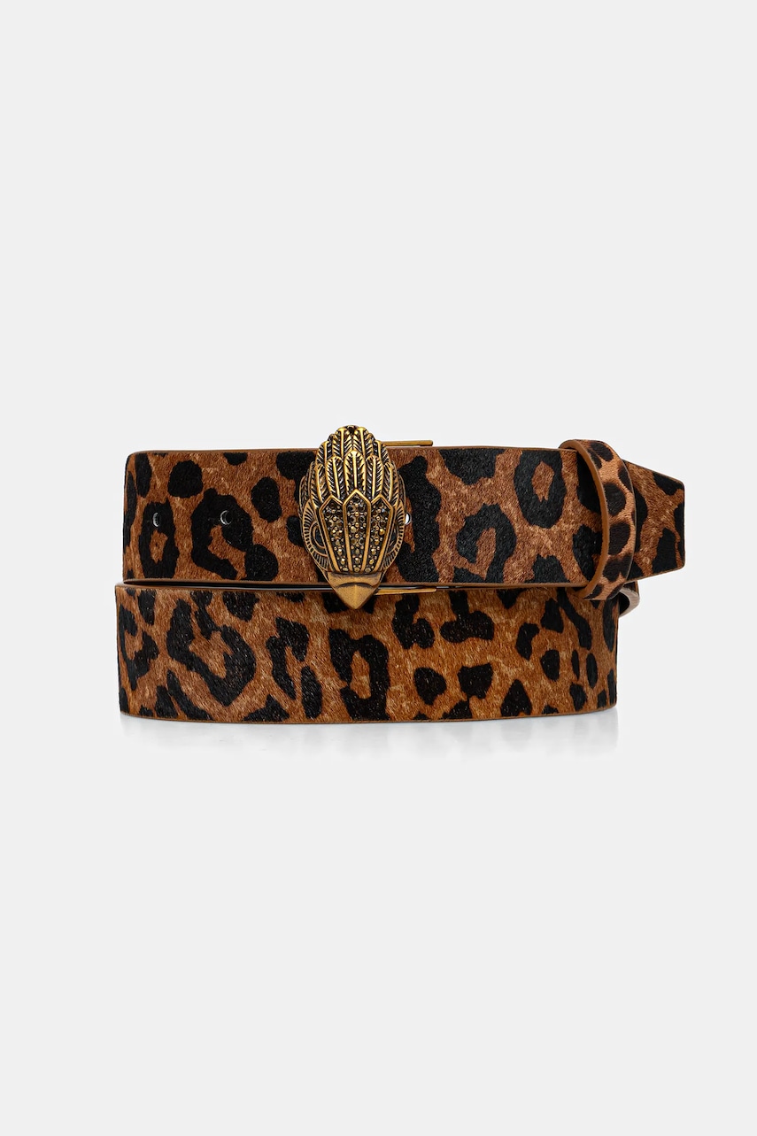Kurt Geiger London curea de piele KENSINGTON culoarea maro, 120539109