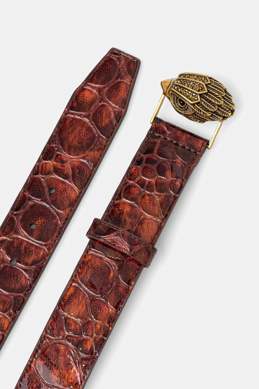 Кожаный ремень Kurt Geiger London KENSINGTON цвет коричневый 120530309