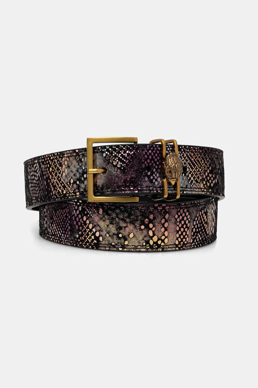 Kurt Geiger London curea de piele SHOREDITCH culoarea violet, 3653857719 Kurt Geiger London curea de piele SHOREDITCH culoarea violet, 3653857719