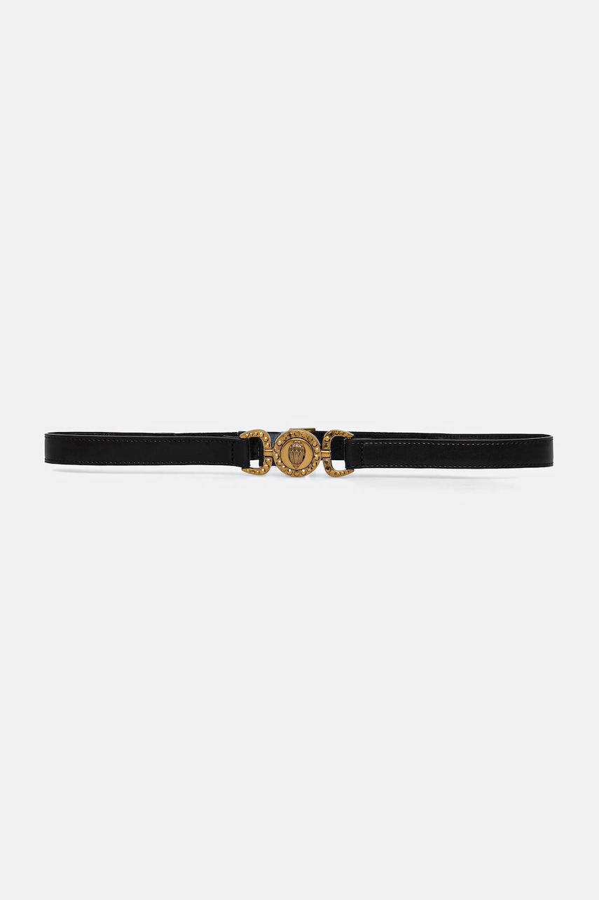 Kurt Geiger London curea de piele culoarea negru, 5010700109