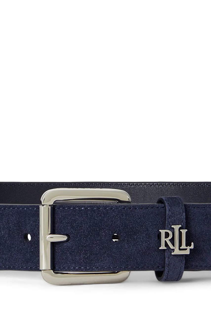 Кожаный ремень Lauren Ralph Lauren цвет синий 412980805