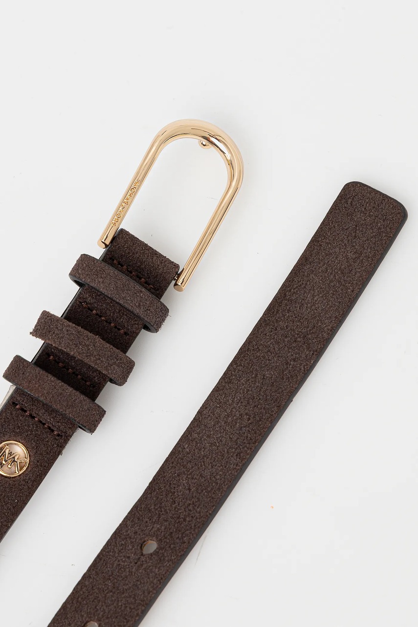 Кожаный ремень MICHAEL Michael Kors цвет коричневый 29MKWB529016