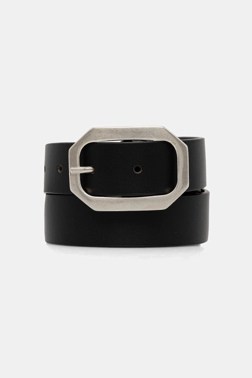 Sisley curea de piele culoarea negru, 6SRVWL03D