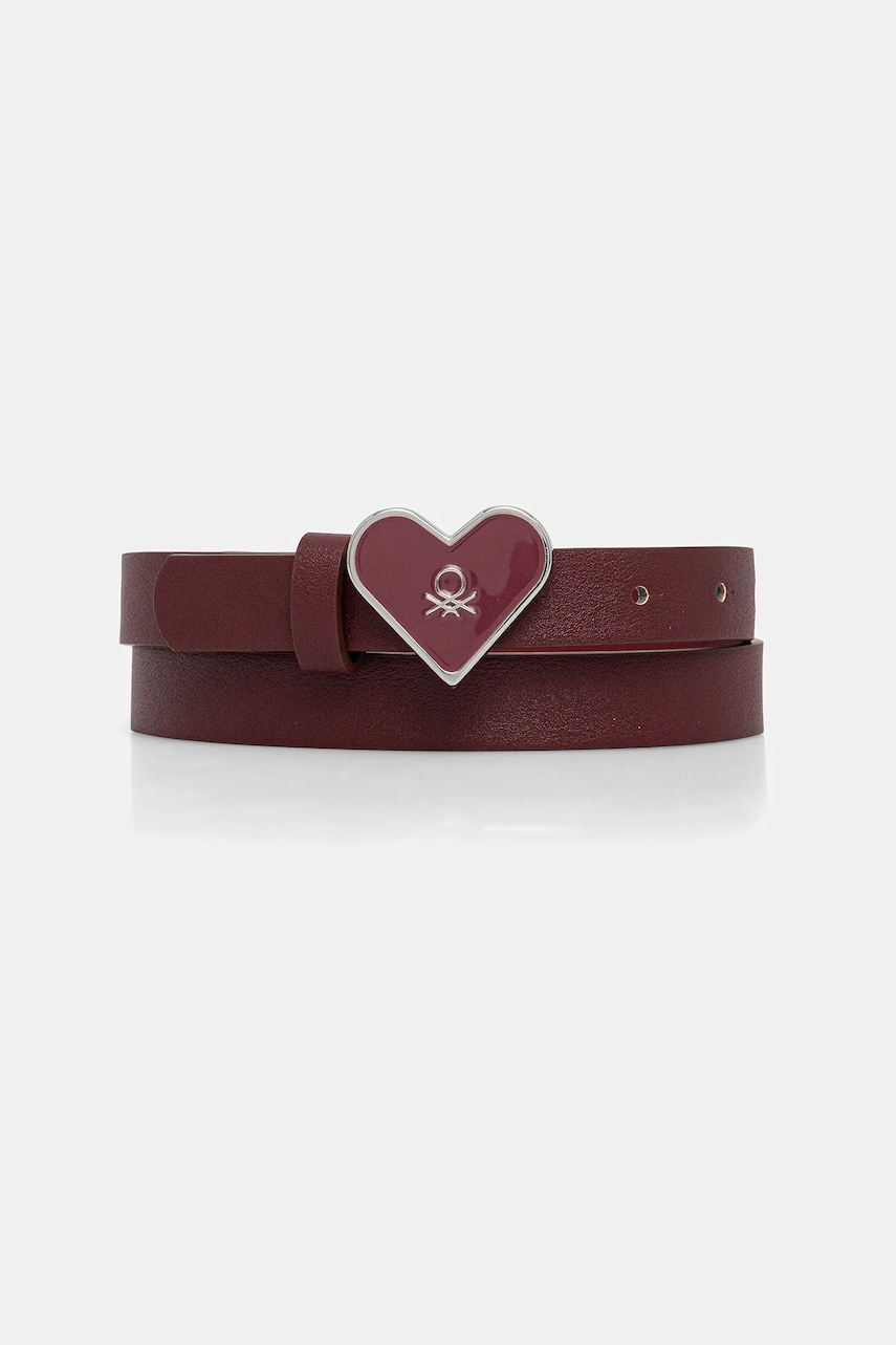 United Colors of Benetton curea copii culoarea bordo, 6QE6CL00S