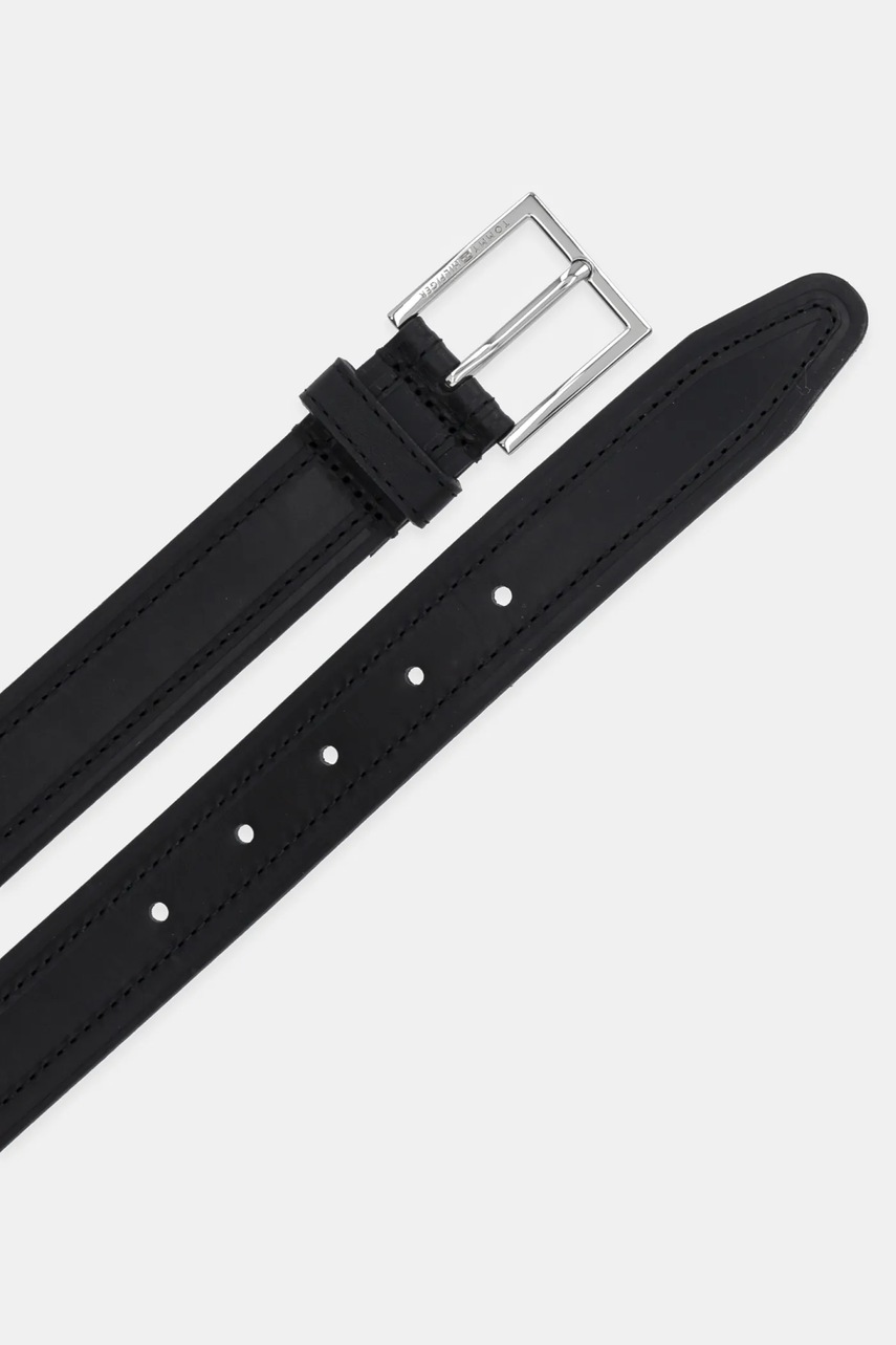 Кожаный ремень Tommy Hilfiger цвет чёрный AM0AM13441