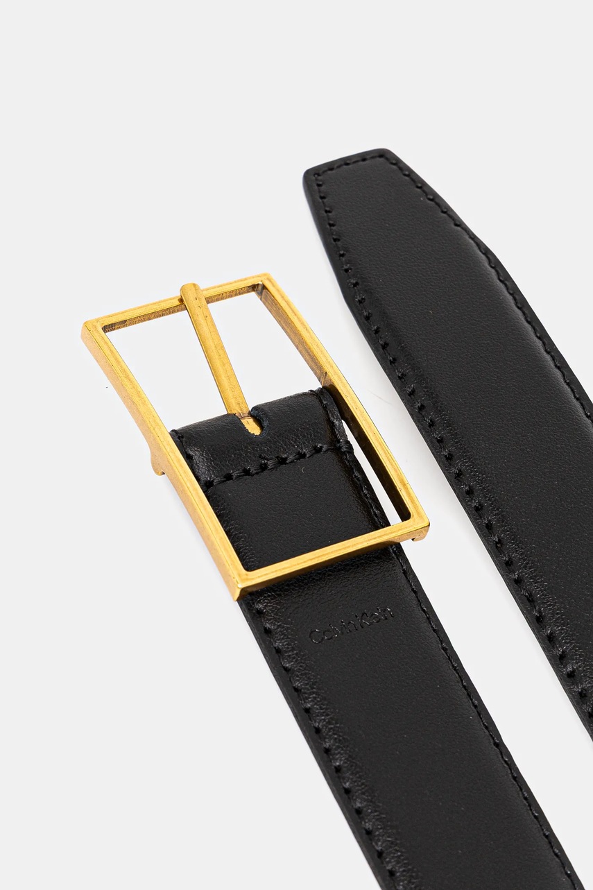 Кожаный ремень Calvin Klein цвет чёрный LV04D7014G