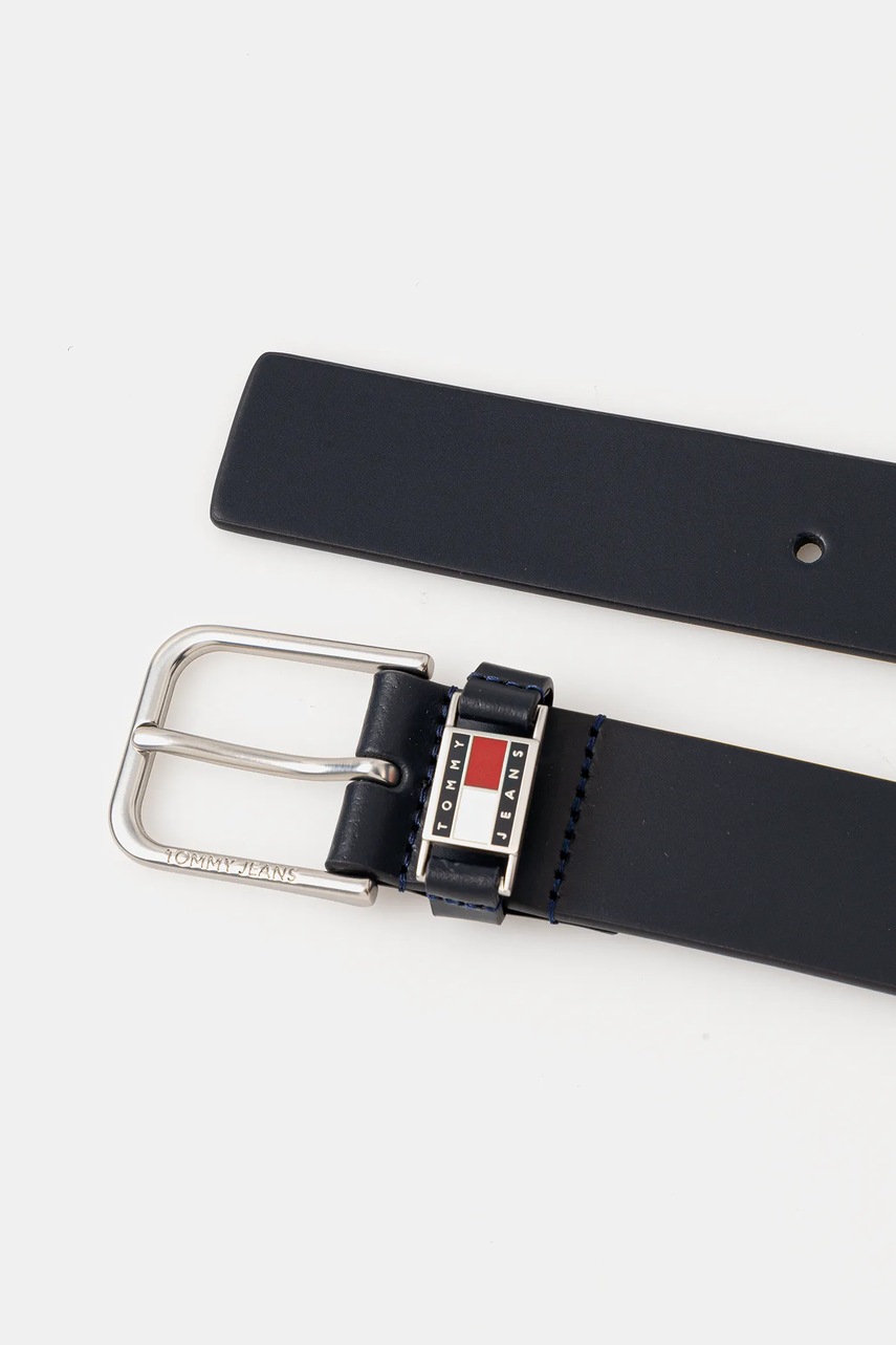 Кожаный ремень Tommy Jeans цвет синий AM0AM13414