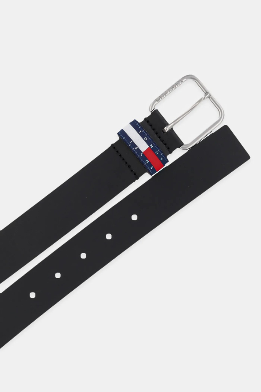 Кожаный ремень Tommy Jeans цвет чёрный AM0AM13415