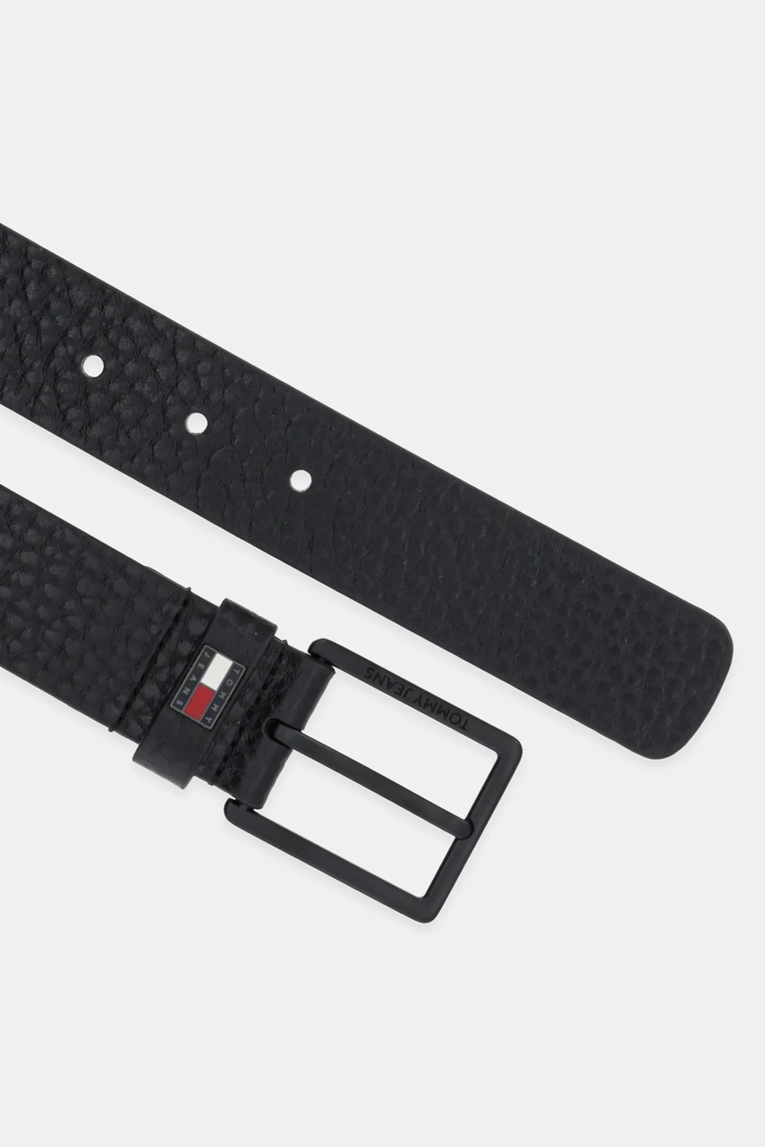 Кожаный ремень Tommy Jeans цвет чёрный AM0AM13418