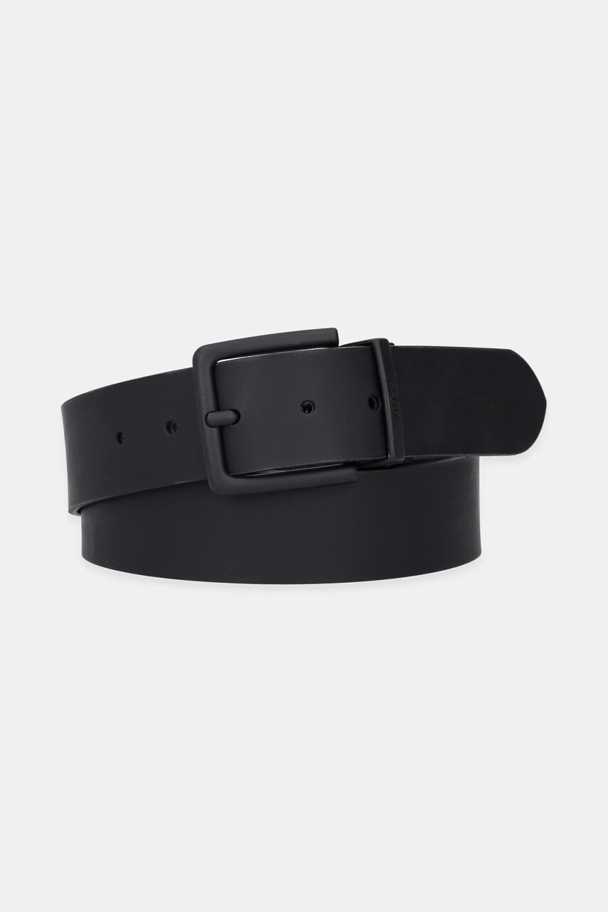 Levně Kožený pásek BOSS pánský, černá barva, 50548465