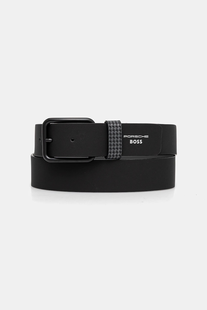 BOSS curea de piele culoarea negru, 50548406