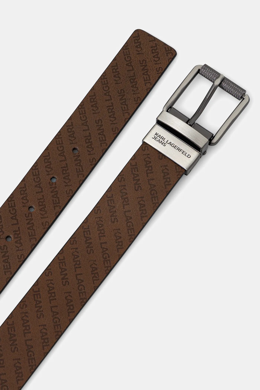 Кожаный ремень Karl Lagerfeld Jeans цвет чёрный A3M33126