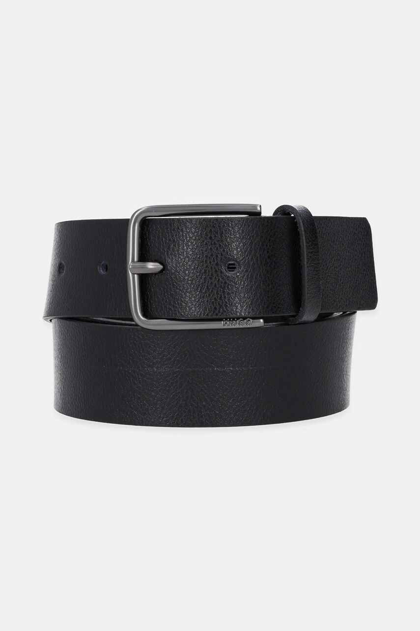 HUGO curea de piele culoarea negru, 50548348