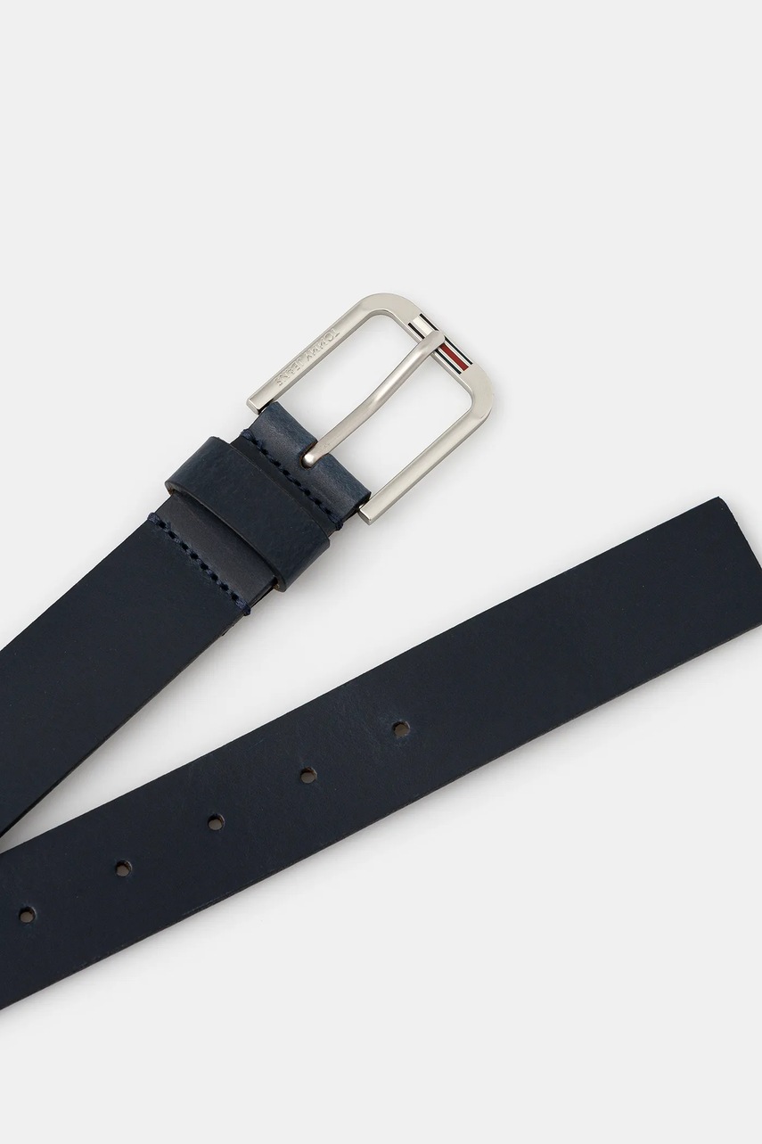 Кожаный ремень Tommy Jeans цвет синий AM0AM13686