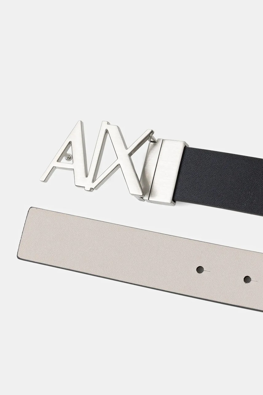 Двухсторонний кожаный ремень Armani Exchange цвет синий 951017 CC505 Двухсторонний кожаный ремень Armani Exchange цвет синий 951017 CC505