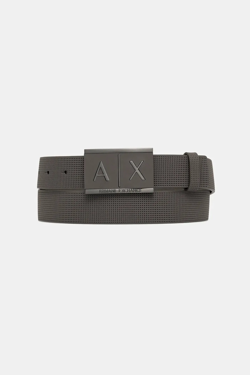 Levně Kožený pásek Armani Exchange pánský, hnědá barva, 951019 CC507