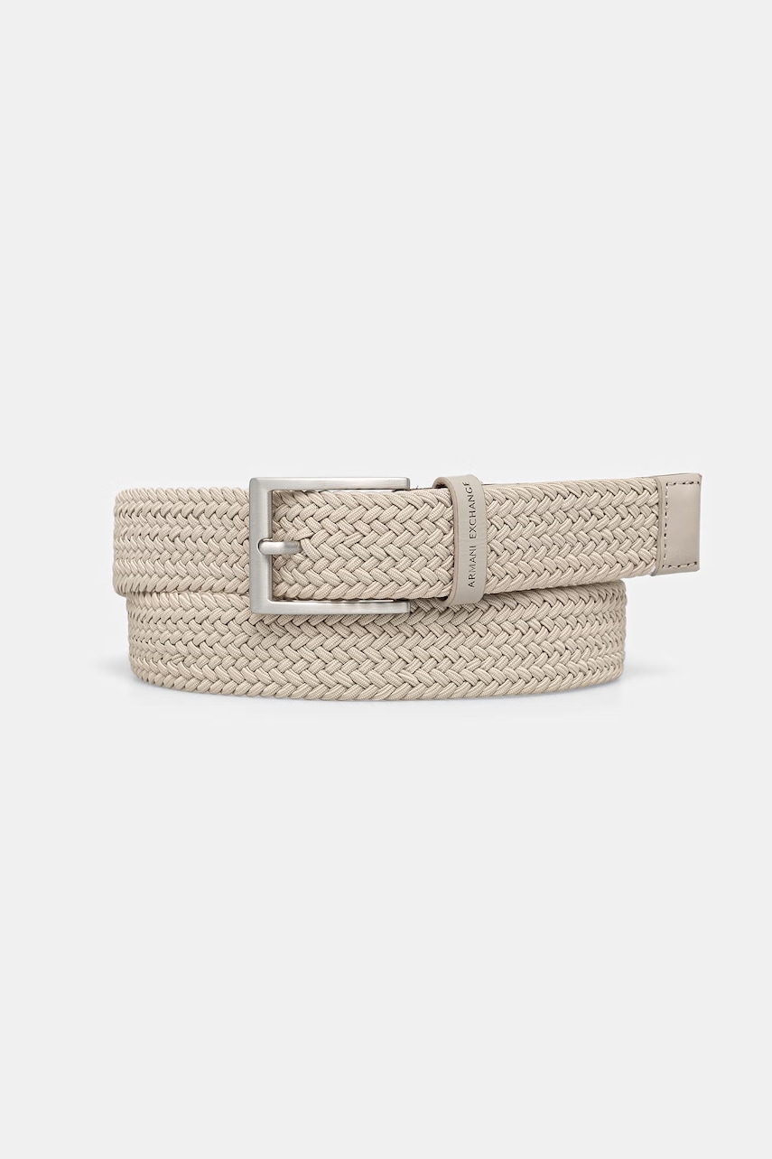 Armani Exchange pletený pánsky opasok